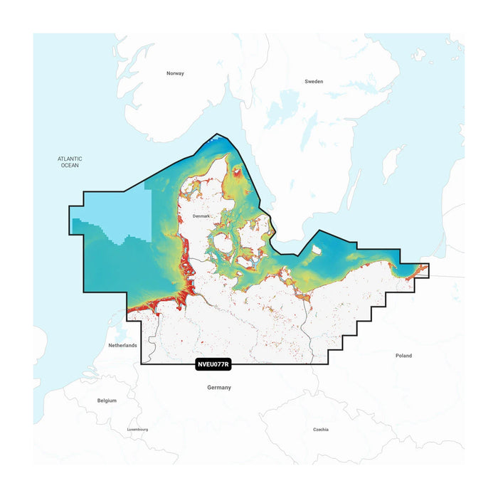 Garmin Navionics+ Vision NVEU077R Danmark, Tyskland och Polens kust (Denmark -North Germany)