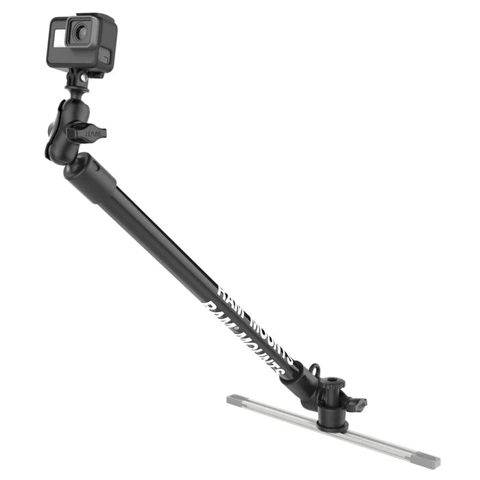 RAM Mounts Tough-Pole Camera Mount with Single Pipe & Track