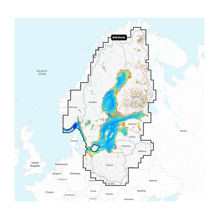 Garmin Navionics+ Vision NVEU644L Östersjön (Baltic Sea)