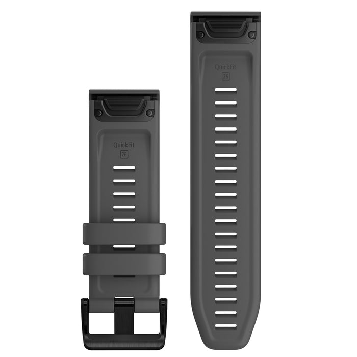 Garmin QuickFit® 26 Klockarmband Skiffergrå Silikon