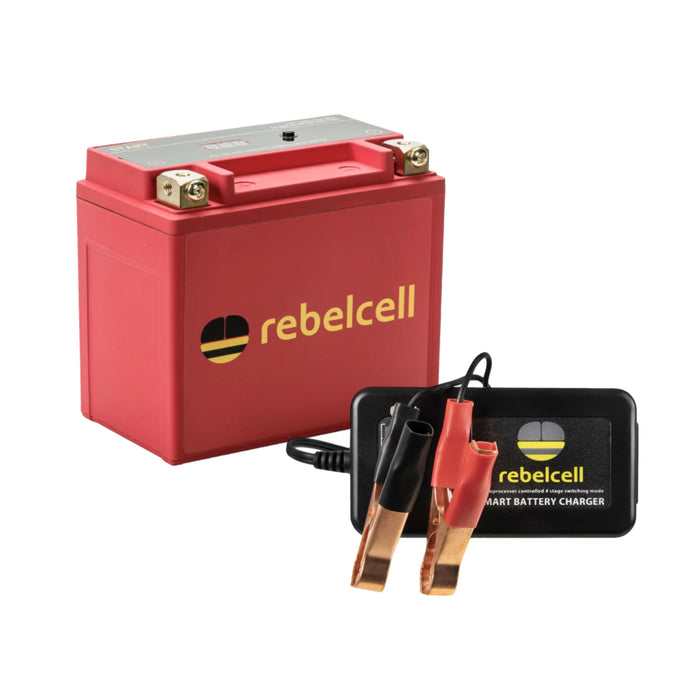 Rebelcell 200HK Start Lithium Battery med Rebelcell 3A Start Laddare