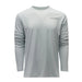 Grundéns Logo Anchor LS Tech Tee Grey Mist