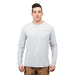 Grundéns Logo Anchor LS Tech Tee Grey Mist