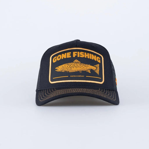 SQRTN Trout Trucker Keps Hooked Black