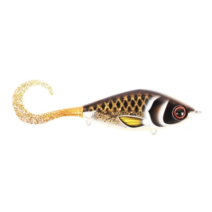 TrueGlide Guppie Jr, 11cm, 70gr - Spotted Bullhead - Gold Glitter