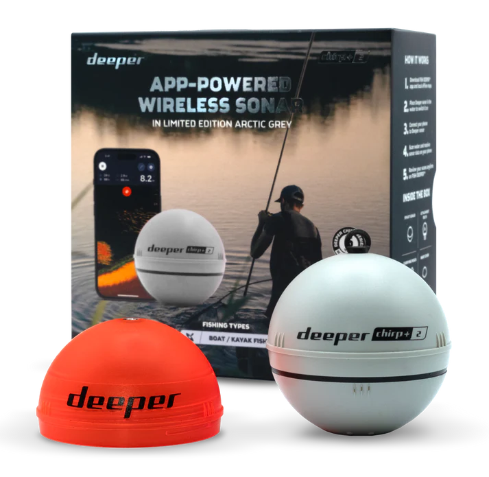 Deeper Smart Sonar CHIRP+ 2.0 Limited Edition Arctic Grey Portabelt Ekolod