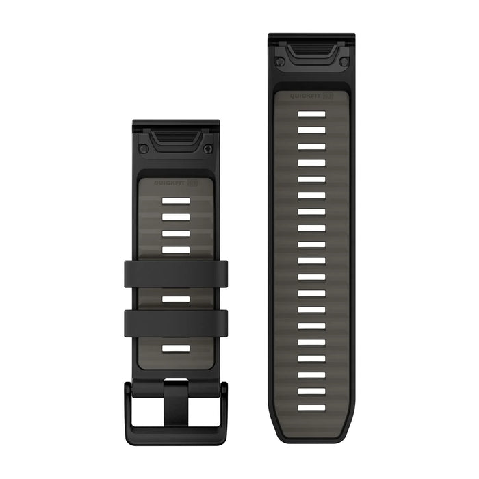 Garmin QuickFit® 26 Klockarmband Black/Pebble Gray Silikon