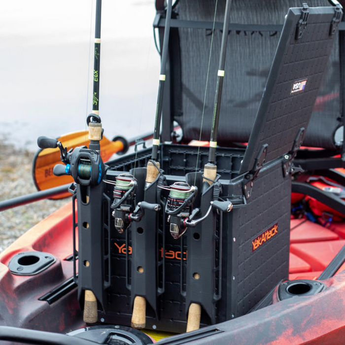 Wilderness Systems Kayak Crate - 4 Rod Holders - Kayak and Boat Tackle  Storage - Fits Anglet Boats